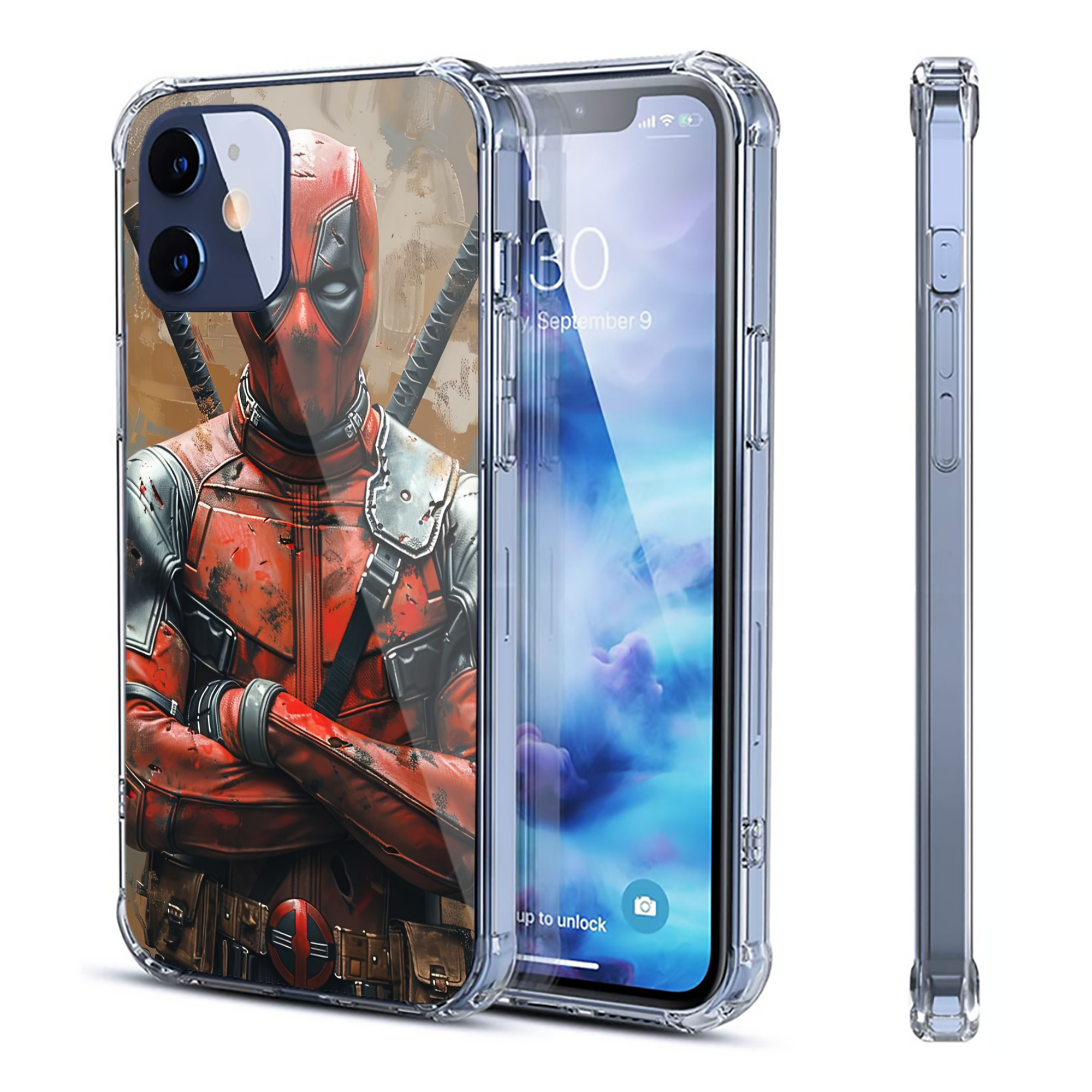 （画像用） Deadpool デッドプール 【iPhone 12シリーズ対応】透明スマホケース（クリアソフトケース）
